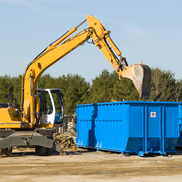 what size residential dumpster rentals are available in Bloomington Springs TN